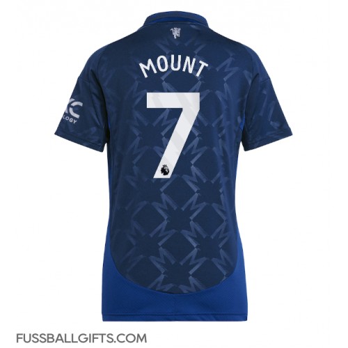 Manchester United Mason Mount #7 Fußballbekleidung Auswärtstrikot Damen 2024-25 Kurzarm